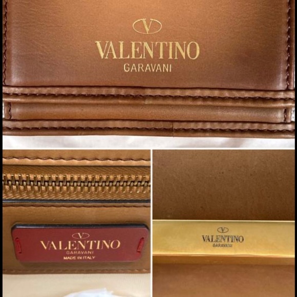 Medium Uptown Rockstud Brown Linen and
Burnished Calfskin Leather Tote - Picture 9 of 12